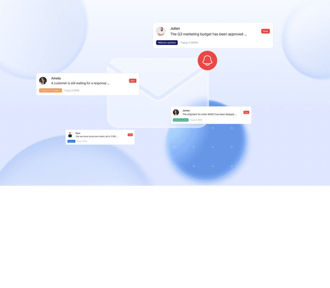 Only the messages you asked about, surfaced as notifications
